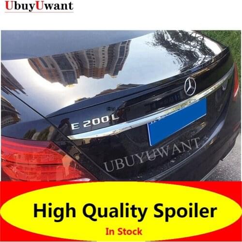 For Mercedes Benz W213 Spoiler 2016 2017 2018 2019 E-class E200 E300 E320 E63 Spoiler High Quality ABS Car Rear Wing Spoiler