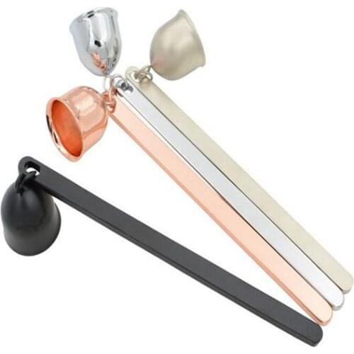 Stainless Steel Candle Flame Snuffer Wick Trimmer Tool Multi Colour Put Out Fire On Bell Easy To Use