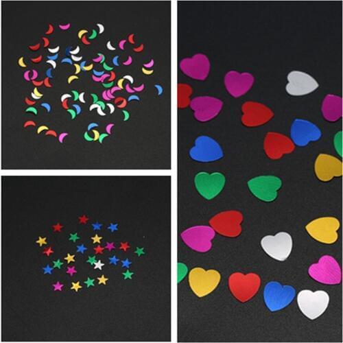 4mm 6mm 150g Sparkle Star/heart/moon Wedding Anniversary Party Glitz Metallic Confetti Table Scatters Birthday Festival Decors