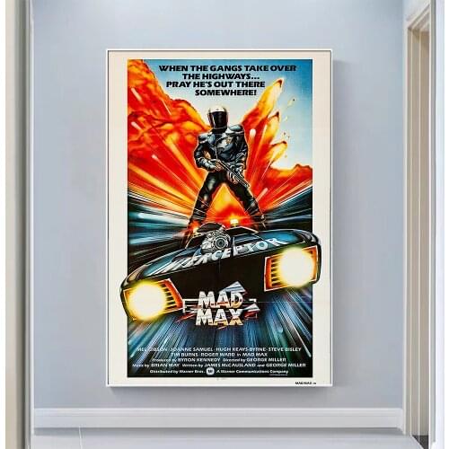 V0940 Mad Max Vintage Classic Movie Wall Silk Cloth HD Poster Art Home Decoration Gift