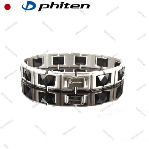 JAPAN Phiten Sports TITANIUM Bracelet Porcelain Hard Coat Sports Care Support Fitness METAX