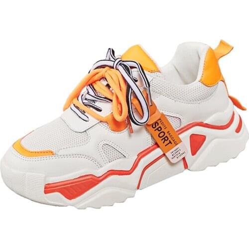 2019 New Chunky Sneakers For Women Shoes Woman Casual Fashion Vulcanize Shoes Dad Shoes Platform Sneakers Basket Femme