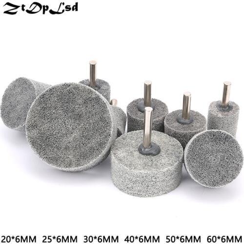 ZtDpLsd 1Pcs 6mm Shank Fiber Nylon Special Mounted Point Grinding Head for Mould Finish Polish Grinder Rotary Tools