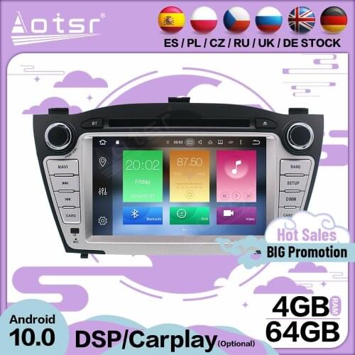 2 Din Carplay Android Multimedia Stereo For Hyundai IX35 TUCSON 2009 2010 2011 2012 2013 2014 2015 GPS Audio Radio Receiver Unit