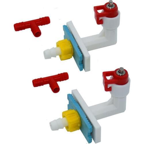 2 Pcs Pipe Diameter 9mm Pet Rabbit Cat Dog Hamsters Feeding Watering Supplies Nipple Water Drinker Poultry supplies