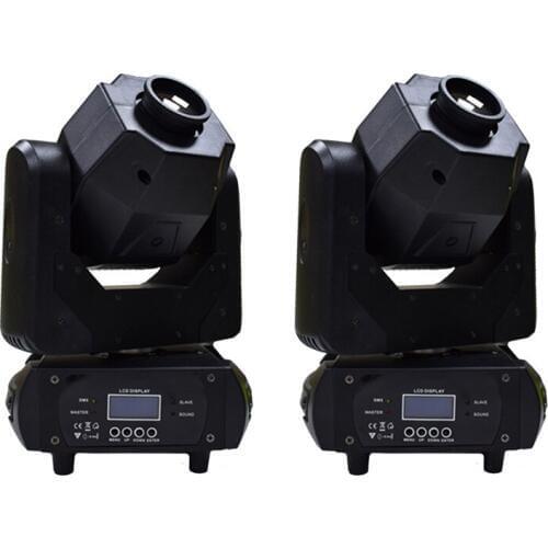 2 Pcs New Arrival 60W Moving Head Spot Light DMX Sound control 3 facet prism Moving Head Lights for DJ Disco Night-club Concert