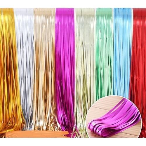 Matte Series Fringe Curtain Baby Holiday Birthday Party Decoration Bride Wedding Photography Backdrop Photo Props 2 Pack