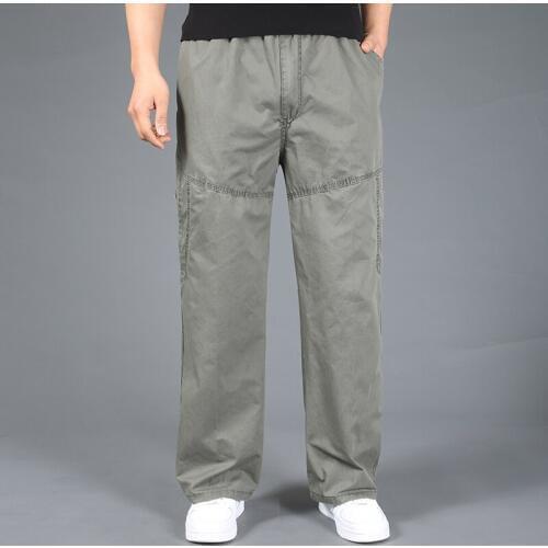 2020 High Quality Men Casual Pants Straight Man Trousers Cargo Pants Overalls Men Work Pants Homme Loose Plus Size Pants 6XL