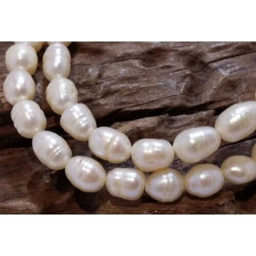 7-8mm Vintage Natural Fresh Water Pearl Bead Necklace