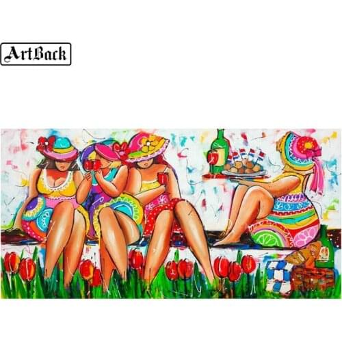 5d diy diamond painting cross stitch color sexy woman full square / round drill 3d diamond embroidery watercolor