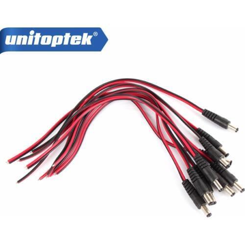 DC Power Connector Cable 12V Monitor Connector CCTV Security Camera Power Pigtail Male Cable