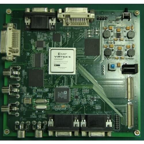 For FPGA multi-channel video acquisition superposition OSD character VGA-HDMI-DVI-SDI acquisition fusion development board