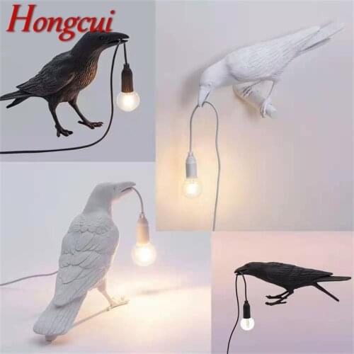 Hongcui Table Desk Lamps LED Resin Modern Nordic Creative Lucky Bird Decoration Light For Home
