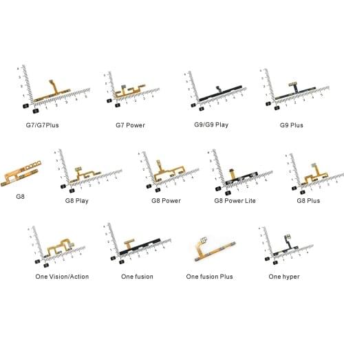 Power On Off Switch Volume Side Key Button Flex Cable For Motorola G7 G8 Play Power Lite G9 Plus One Action Vision fusion hyper