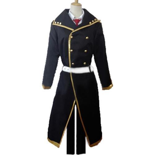Anime Akashic Records of Bastard Magic Instructor Cosplay Glenn Radars Costume top+coat+pant+belt Custom Made