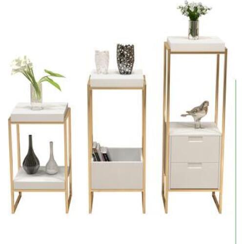 Creative flower stand stainless steel post-modern living room multi-layer flower shelf indoor flower pot rack floor high flower