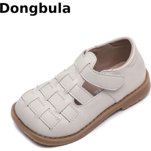 Little Girl Shoes New Spring Kids Leather Shoes For Girls Sandals Summer Woven Toddler Boys Shoes Baby Princess Sandals Non-slip