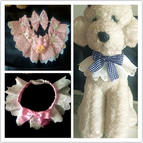 Pet cute bow bib dog saliva towel scarf Teddy Princess scarf cat scarf accessories