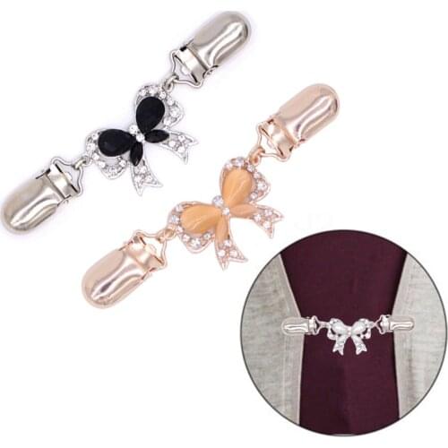 Fashion Retro Cardigan Sweater Blouse Shawl Brooch Shirt Collar Duck-mouth Clip Clothing Decoration Brooch Pins Jewelry Gift