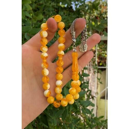 Islamic Tasbih Muslim Rosary Beads 33 Prayer Rosary For Men Bracelet For Men Accessory amber oltu amber stone Handmade Turkey