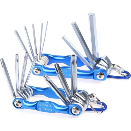 8 in 1 Multi Usage Bike Bicycle Repair Bike Tools Kit Hex Wrench Nut Tire repair Hex Allen Key Screwdriver Socket Extension Rod