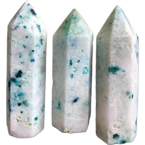 Natural fenghuanglite Wand Crystal Prism Healing Crystal pyramid Stone Pillar For Home Decoration Gifts