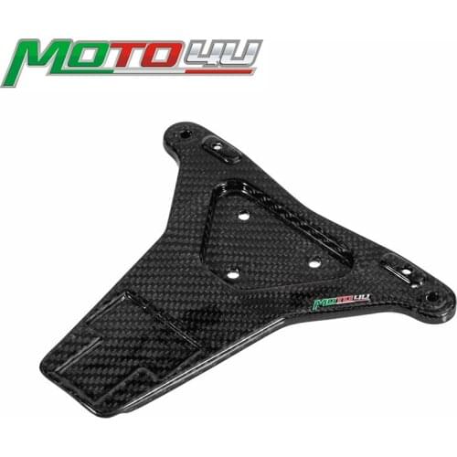 New Carbon Fiber Motorcycle Number Plate Bracket Twill Weave For Ducati Panigale V4 2018 2019