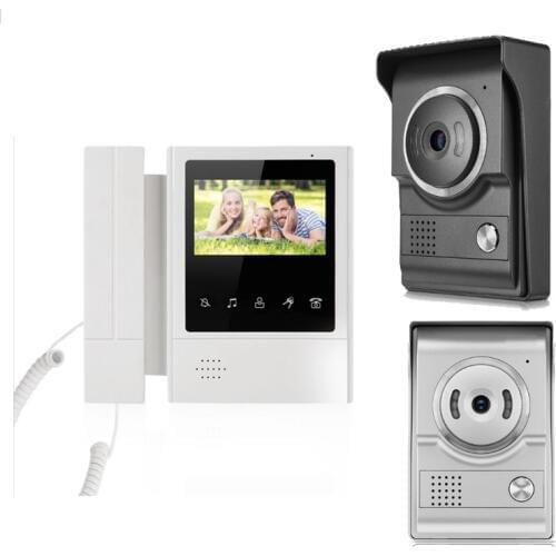 XINSILU New Item Touch Key LCD Color Monitor 4.3" Video Door Phone Night Version IntercomDoorbell Home Security Video System 1V1