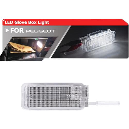Plug-N-Play Xenon White Led Glove Box Light Lamp For Peugeot 1007 206 306 307 308 For Citroen C2 C3 C4 C5 C6 C8 XSARA PICASSO