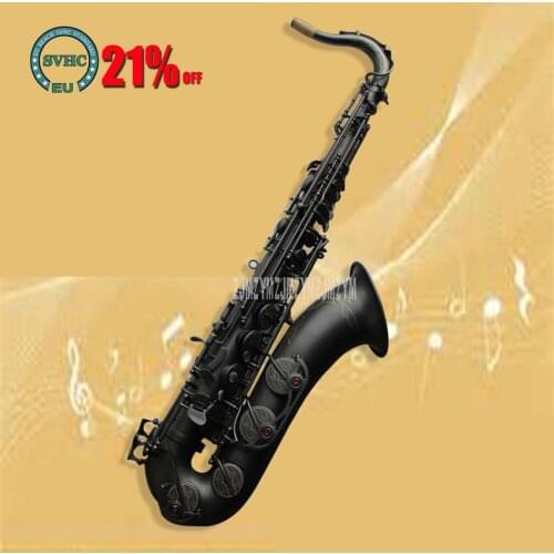 Falling Tune B Tenor Saxophone High Quality Brass Black B Flat Saxophone Sax Instrument Professional Playing Musical Instruments