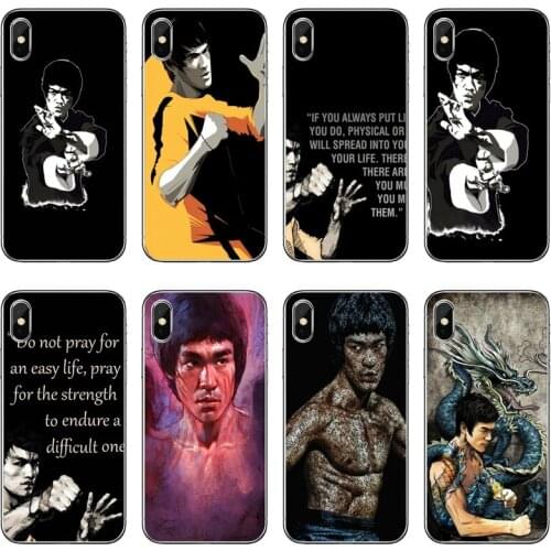 Silicone Phone Case For Huawei P30 P20 Pro P10 P9 P8 Lite Y5 Y6 Y7 Y9 Prime P Smart Plus 2018 2019 Bruce Lee Chinese kung fu