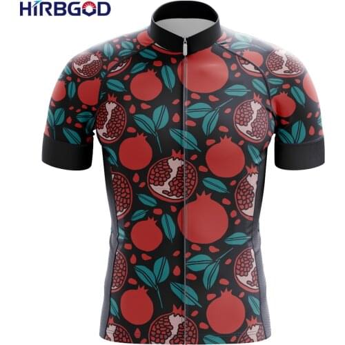 HIRBGOD 2021 New UK Mens Fruit Print Cycling Jersey Blue Short Sleeve Bike Shirt Quick Dry Breathable Riding Top,TYZ502-01