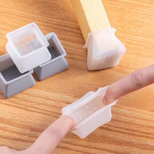 16pcs/pack Chair Table Feet Cover Table Chair Leg Silicone Cap Pad Furniture Table Feet Cover Floor Protector household leg