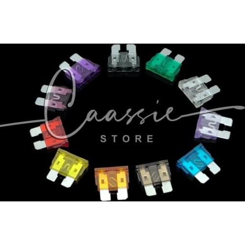 20Pcs Medium Car Blade Fuses Assortment Standard Fuse 1A 2A 3A 5A 7.5A 10A 15A 20A 25A 30A 35A 40A Auto Car Truck