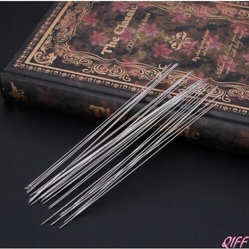 30 x Beading Needles Threading String Cord Jewelry Craft Making Tool 0.6 x 120mm