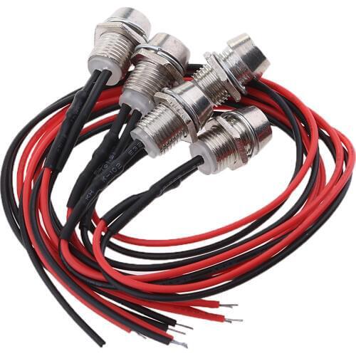 5pcs 12V LED Indicator Panel Light for Speedometer Odometer Tachometer Yellow