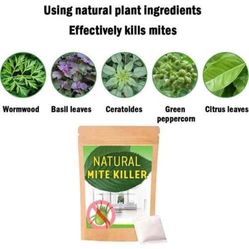 6Pcs Huisstofmijt Doden Natuurlijke Kruiden Mijten Killer Exterminating Pad Doden Wormen Anti-Mijt Pad