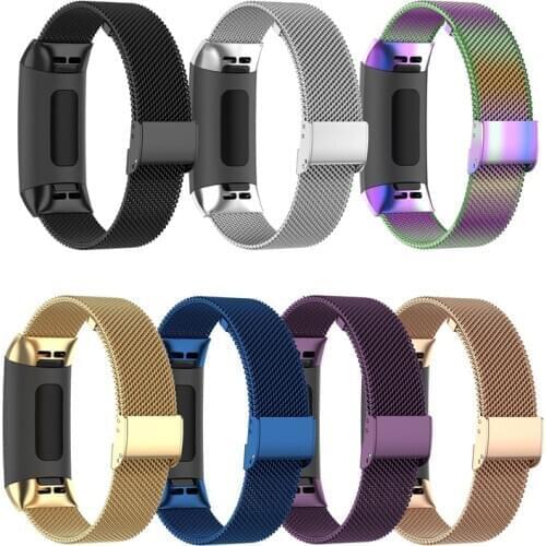 Accessories For Fitbit Charge 3 Bracelet Charge 4 Metal Band Small Large Stainless Steel Wrist Strap Replacement Wristbands