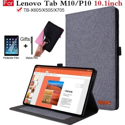 Case for Lenovo Tab M10 10.1 TB-X605L TB-X605F Soft TPU Inner Shell for Lenovo Tab P10 TB-X705F TB-X705L Plus Funda Case Cover