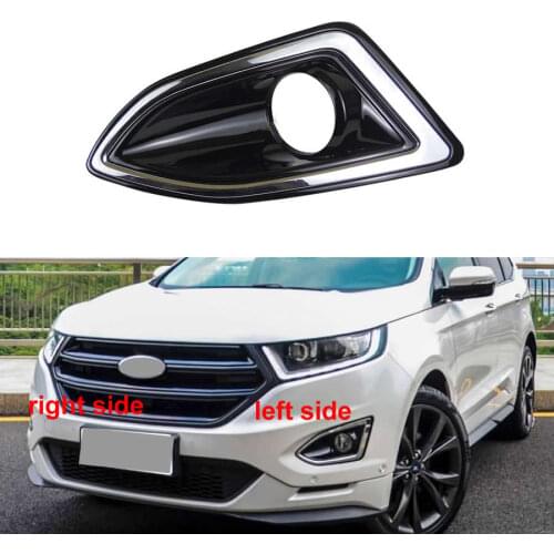 For Ford Edge 2015 2016 2017 2018 Fog Light Cover Fog Lamp Shell Front Bumper Grille Driving Lamp Cover