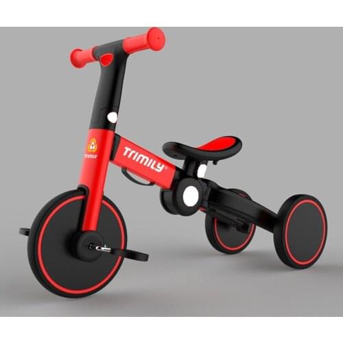 Artfunning Foldable childrens tricycle childrens slide car deformation type toddler balance bike 2-7 years old free Shipping