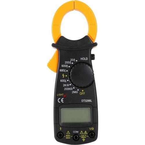 DT-3266L Digital Amper Clamp Meter Multimeter Current Clamp Pincers Voltmeter Ammeter 600A AC/D
