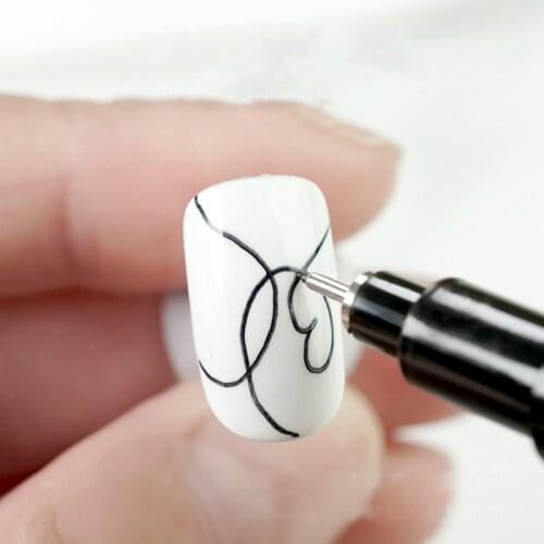 Epoxy Resin Extra Fine Black Drawing Pen Nail Outline Painting Pen Acrylic Paint Highlights Metallic Permanent Markers