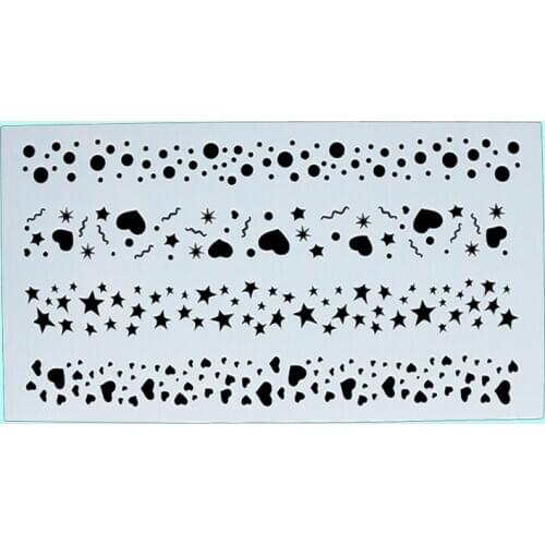 23x12cm Love Cake Stencil Cake Tools Fondant Decor Stencil Cupcake Cake Decoration Tools Decorating Baking Tool Cake Stamp