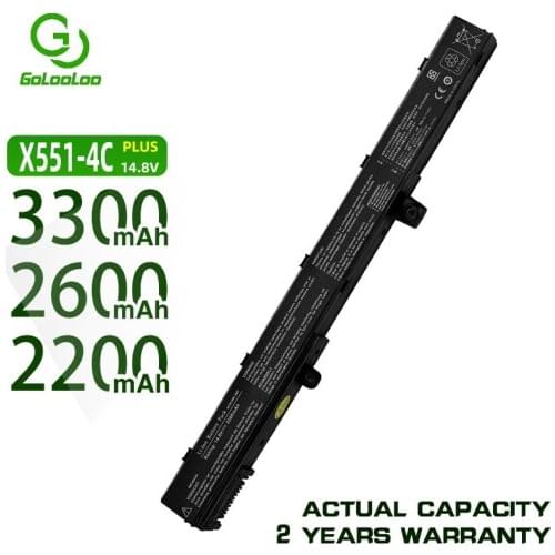 Golooloo 4 cells 14.4V battery A31N1319 X551M A41N1308 A31LJ91 for Asus X451CA X451 X551 X451C X451M X551C X551CA 0B110-00250100