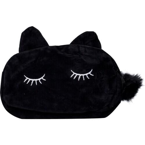 Cosmetic Bag Makeup Pouch Zipper Bag Cartoon Cat Multifunction Purse Travel Cometic Holder Storage Bag