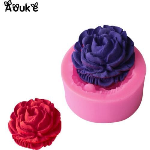 Small Rose Shape Liquid Silicone Mold Chocolate Cake Decoration Tools Jelly Fondant Molds DIY Kitchen Baking Accessories C051