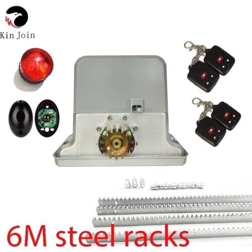 Motor para porton corredizo residenciales 3900lbs/home automation gate opener and door closer with 7m steel zipper gear rack