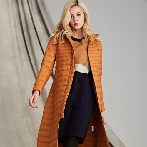 2020 GX New Hot Sale Long Down Jacket Women Winter Down Jacket Women Duck Down Coat Female Long Sleeve Coats