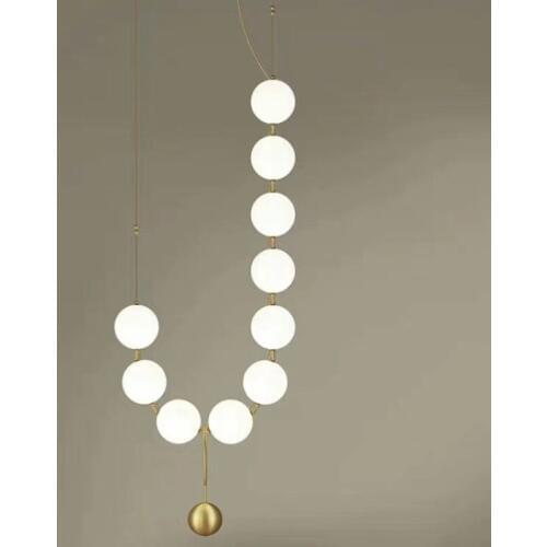 New Modern Led Chandeliers Lighting 10 Glass Balls Free Styling Hanging Light Fixture For Restaurant Kitchen Parlor Pendant Lamp